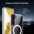 Transparent Shockproof Magnetic Phone Case for Samsung Galaxy S26–S20 Series