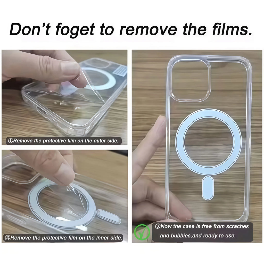 Transparent Shockproof Magnetic Phone Case for Samsung Galaxy S26–S20 Series