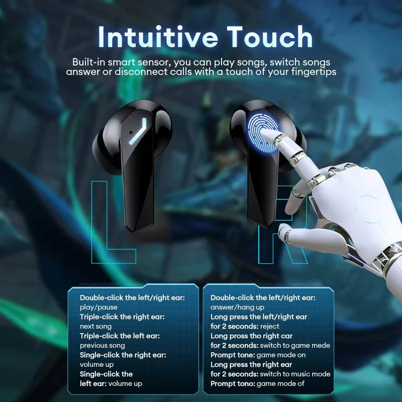 Lenovo XT53 Gaming Earbuds Bluetooth 5.4 Low Latency Waterproof