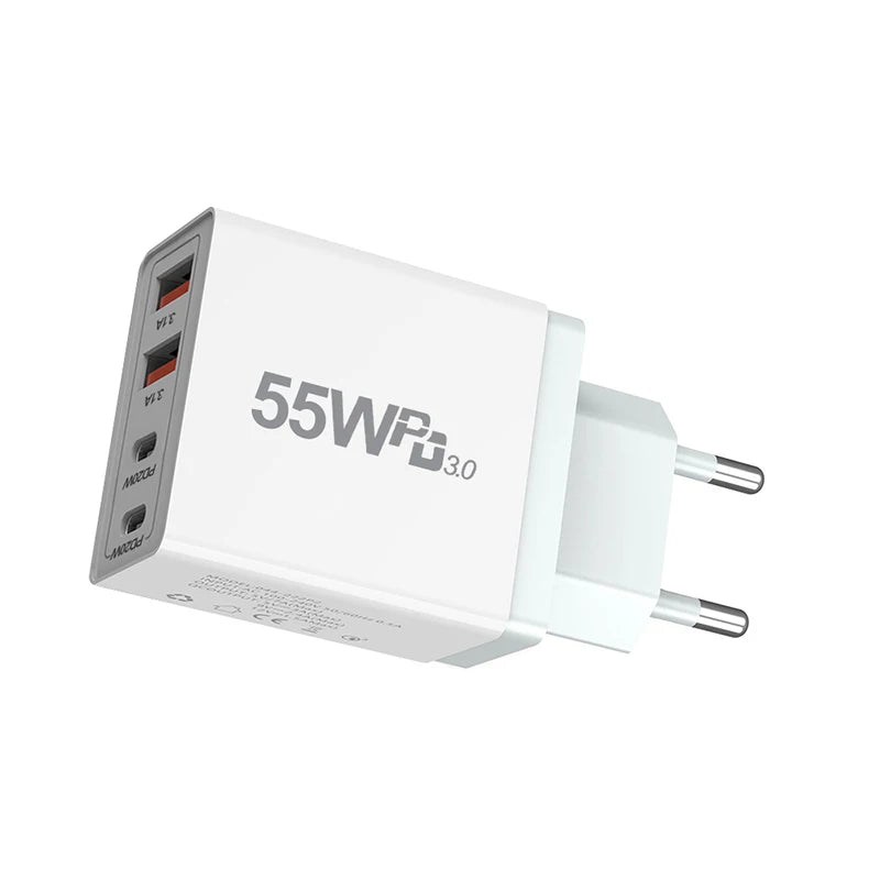 EU/US/UK/AU Plug USB Charger Quick Charge 3.0 For Phone Adapter For iPhone 13 Pro Max Portable Wall Charger Fast Charger type c