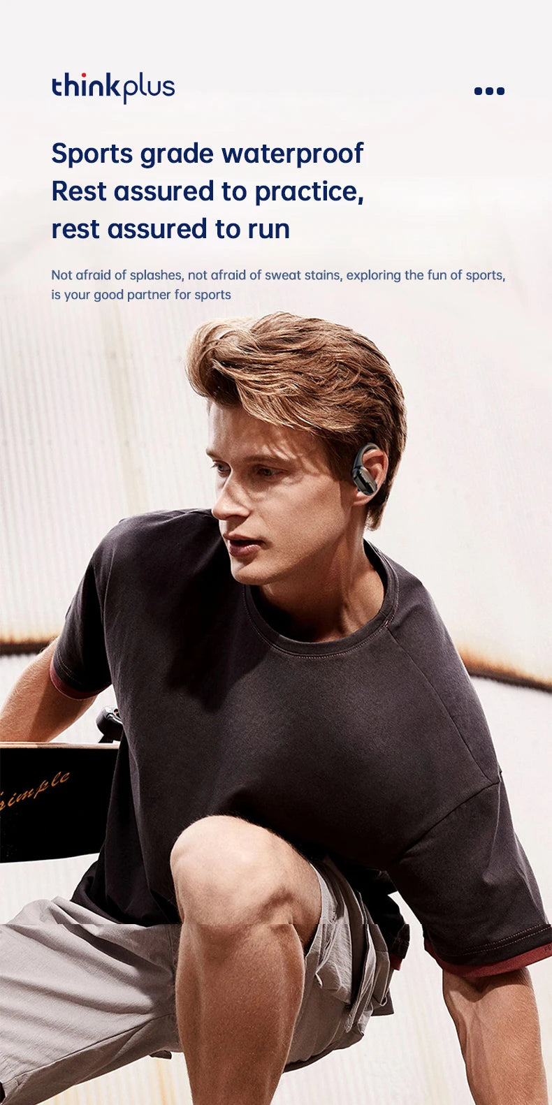 Original Lenovo XT80 Sports Wireless Earphones with Mics, LED Power Display,Hifi Stereo Sound Bluetooth 5.3 TWS HeadphHeadphones
