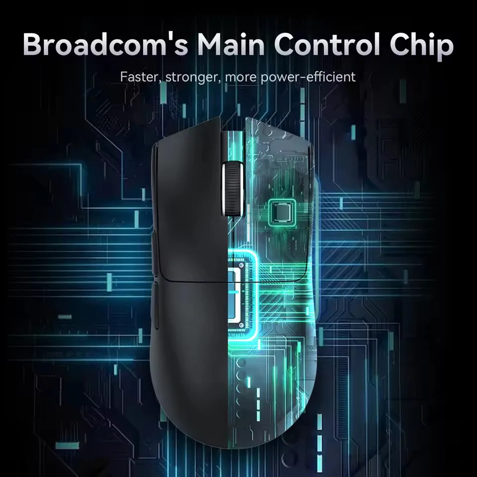 K-Snake X11 Wireless Mouse,Bluetooth/2.4G/wired Tri-Mode Mouse ,PAW3311 RGB Magnetic charging dock Gaming Mouse