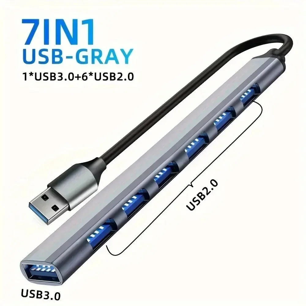 USB-C Hub 8 in 1 Multi-port Adaptor for Mac Book & Laptops
